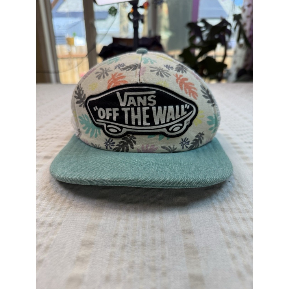 Vans Off The Wall Trucker Hat Floral Snapback Skate Surf Y2K